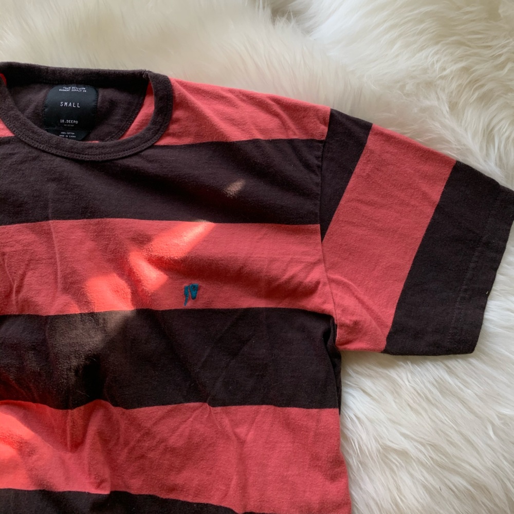 10.Deep | Heavy cotton striped Crew - Picture 2 of 10